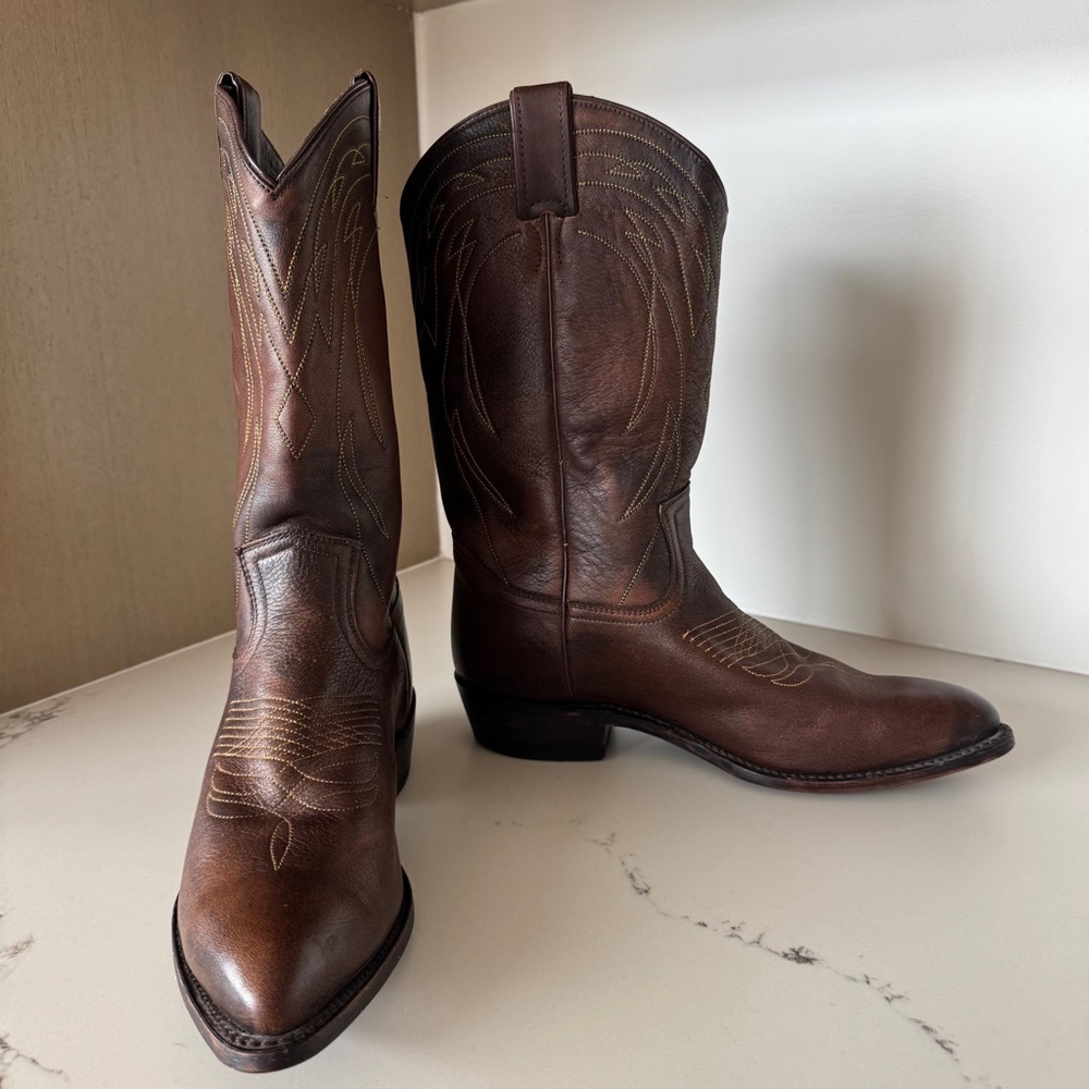 FRYE Billy Pull-On Deco Stitch Boot, size 10